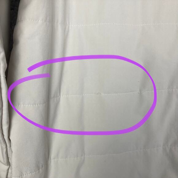 Kari Traa Siri 1/2 Zip Jacket Womens L White Blue Orange Zip Quilted Pullover - Picture 8 of 10